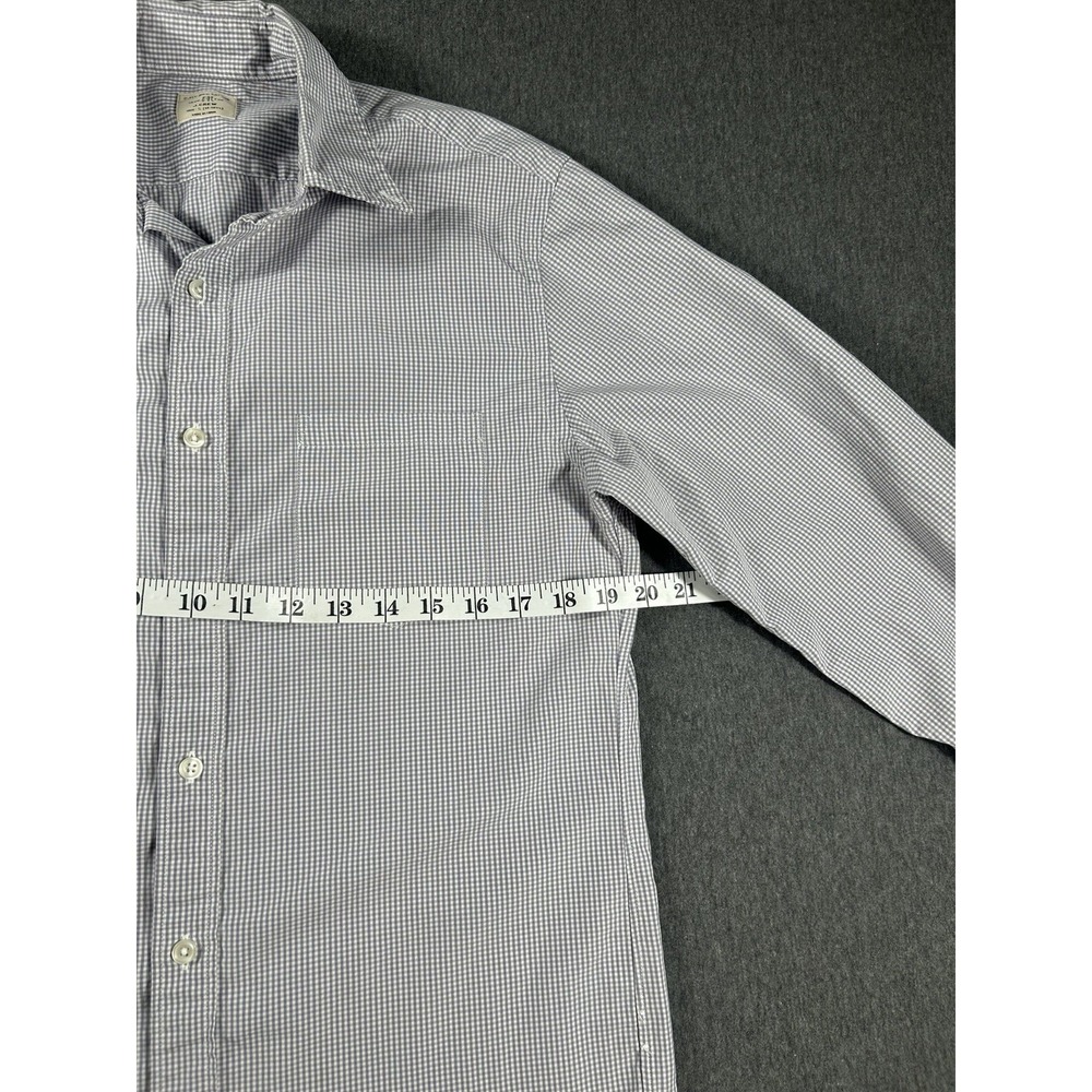 J.Crew Men's 2-Ply 100%Cotton Gingham Button-UpShirt Size‎ S - Picture 4 of 6